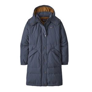 Patagonia Downdrift Parka Hooded Insulated Down Jacket in Smolder Blue Small NWT